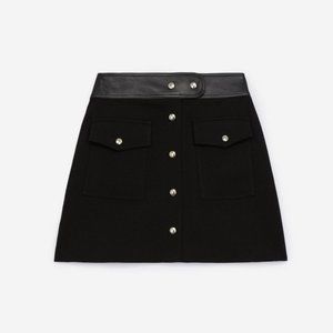 NWOT The Kooples Button SKirt